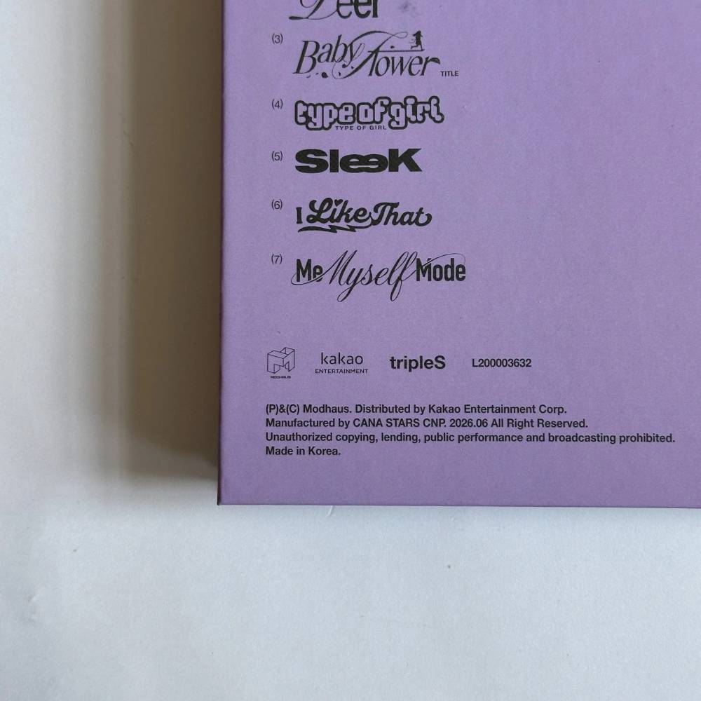 TRIPLES 7TH MINI ALBUM 'LOVE&POP PT.1' BLOOMING FLOWER NEPTUNE